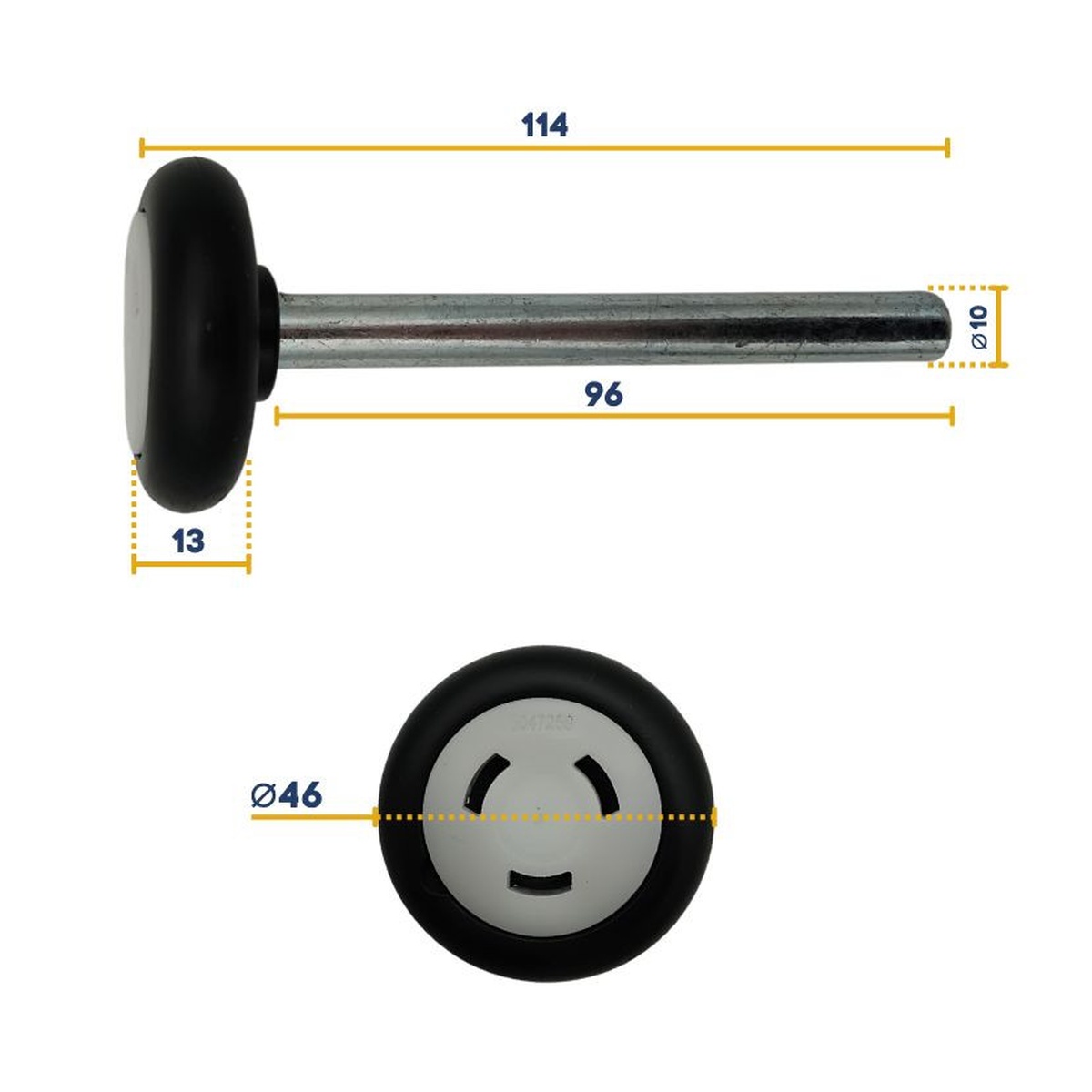 Rullo carrello di scorrimento asse 110 mm Hörmann Serie 40 Cod. 3047259 - Vista 2
